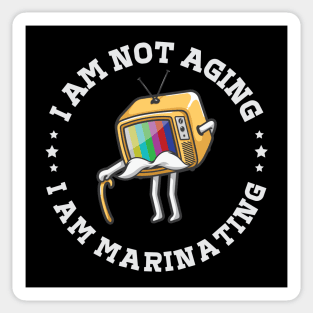 I am not aging I am marinating I Sticker